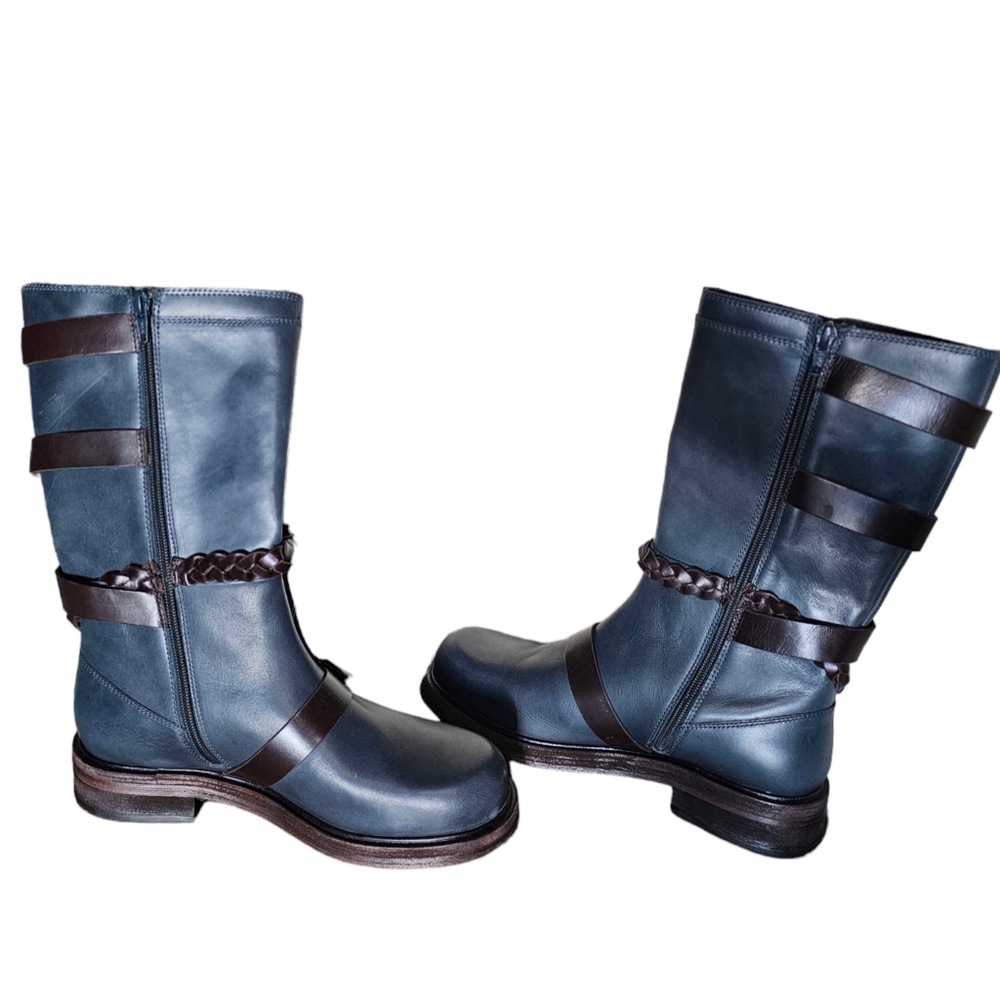 Free People Billie Buckle Boots Size 6.5 - Picture 6 of 9